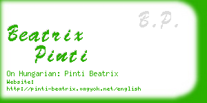 beatrix pinti business card